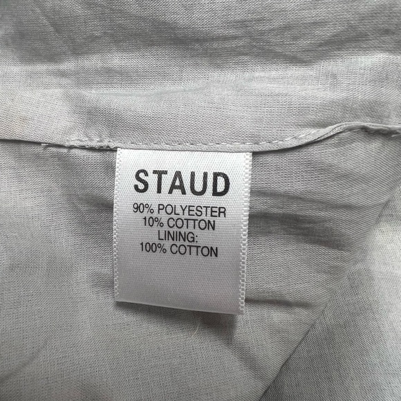 STAUD Fortuna Skirt Fog Gray White 12 - Picture 12 of 13